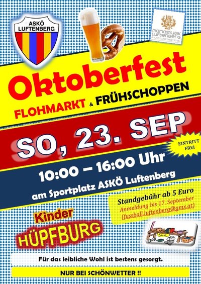 ASKÖ_Luftenberg_Oktoberfest_Frühschoppen_Flohmarkt